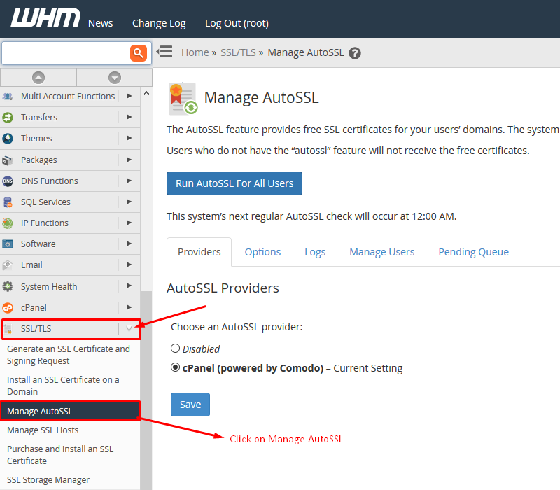 How to Use WHM/cPanel Free AutoSSL Certificate Screenshot 1