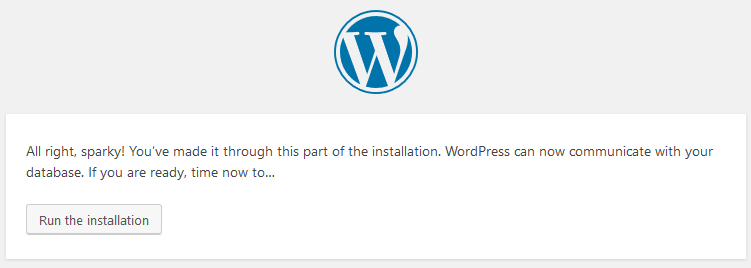 WordPress Setup Step 4